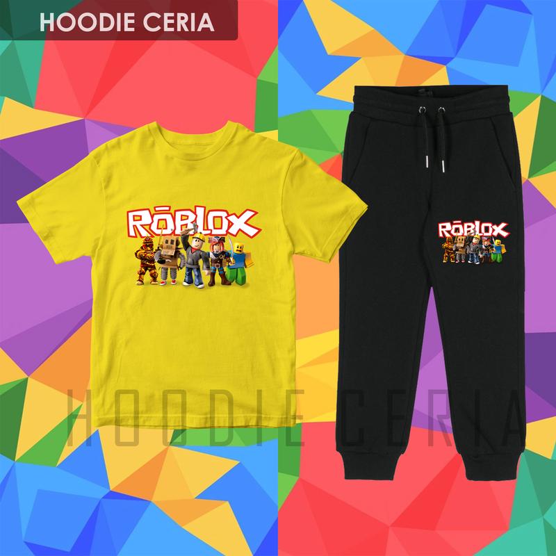 Product Introduction of [GRATIS TAMBAH NAMA] Setelan Baju Roblox Anak - Kaos Roblox - Set Kaos Dan Celana Anak Gambar Roblox 45