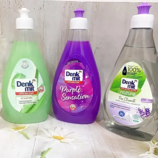 Nước rửa bát Denkmit Đức cho bát sạch, trắng tinh chiết xuất thiên nhiên