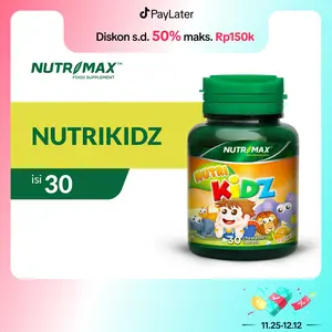 Nutrimax Nutrikidz 30 Tablet Kunyah Multi Vitamin Mineral DHA