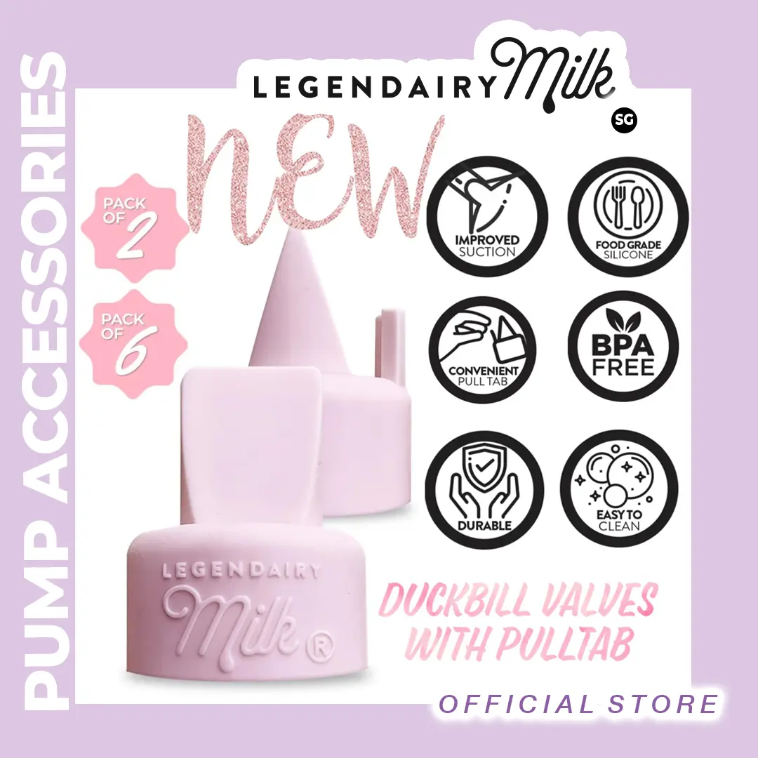 Duckbill Valves Pink with Pull tab (Legendairy Milk) for Spectra Medela and Maymom Flanges and breast pumps