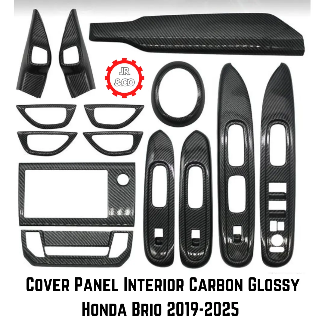 Paket Cover Panel Dashboard Cover Panel Interior Carbon Honda All New Brio 2019 2020 2021 2022 2023 2024 2025