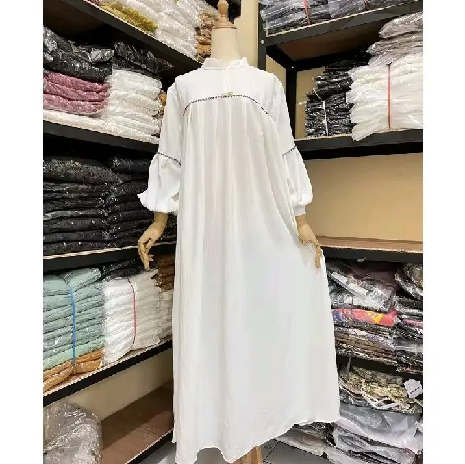 Gamis viral terbaru elegan Maxi mute Payet mutiara cringkle Airflow 3