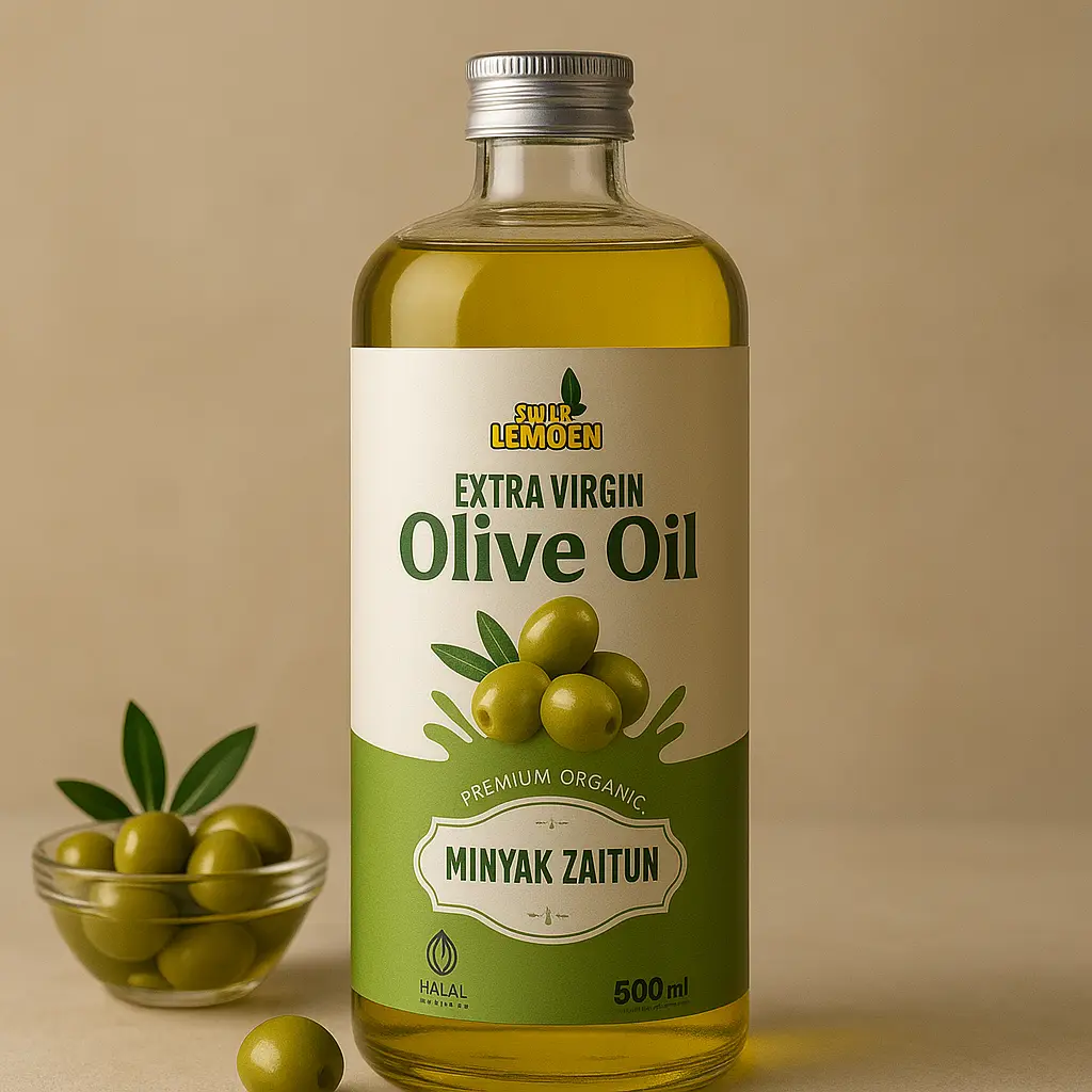 EXTRA VIRGIN OLIVE OIL 500ML - MINYAK ZAITUN EVOO VIRGIN OLIVE OIL 100% - MINYAK ZAITUN UNTUK MASAK Masakan