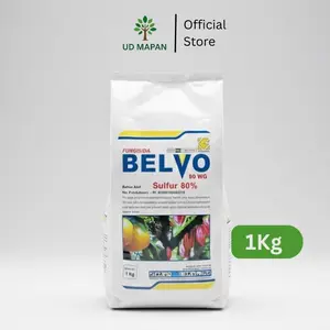 Belvo Sulfur 80% WP – Obat Tanaman Anti Jamur & Tungau 1 Kg