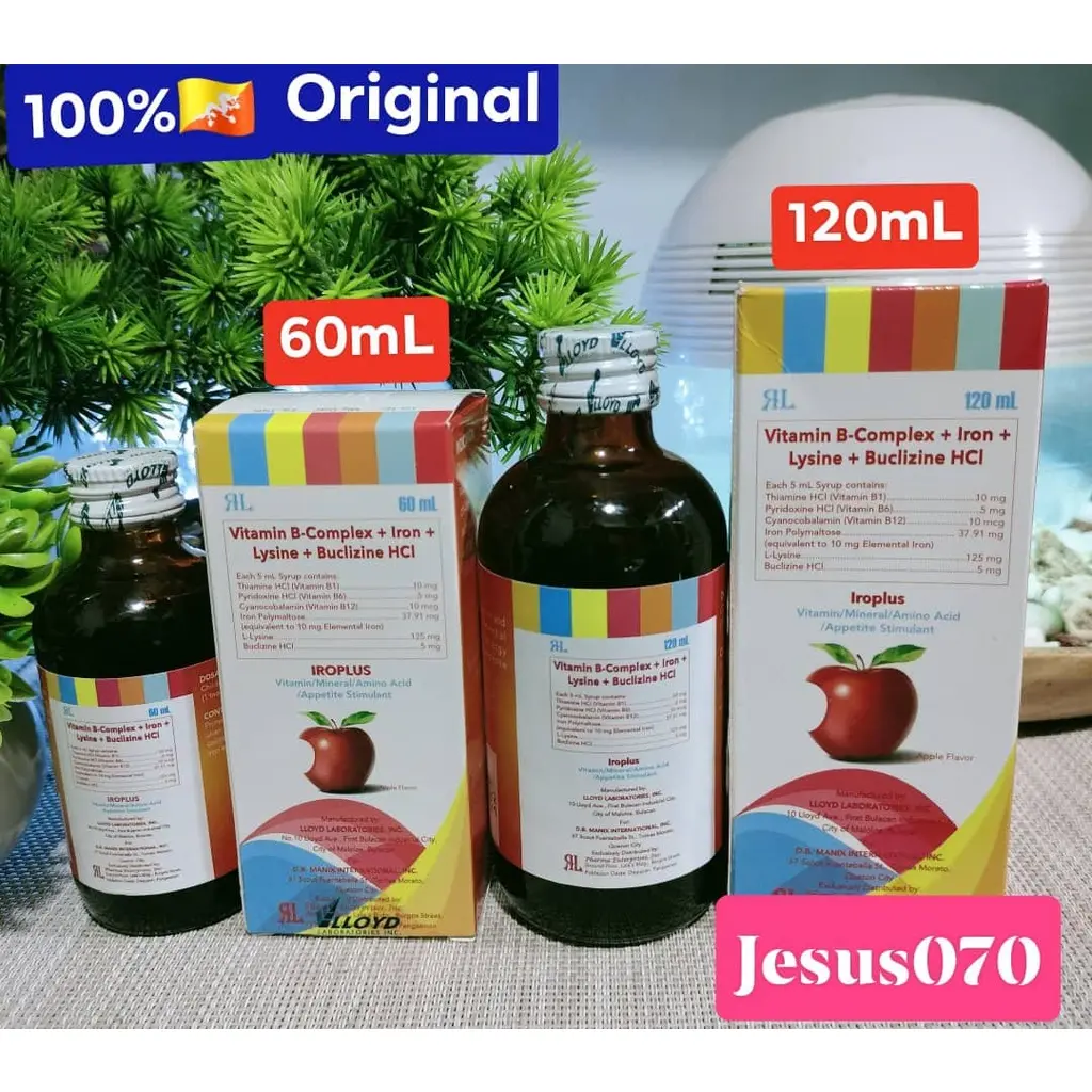 IROPLUS Multivitamins 9.6K Sold -(Vitamin B-Complex+ Iron + Lysine ...