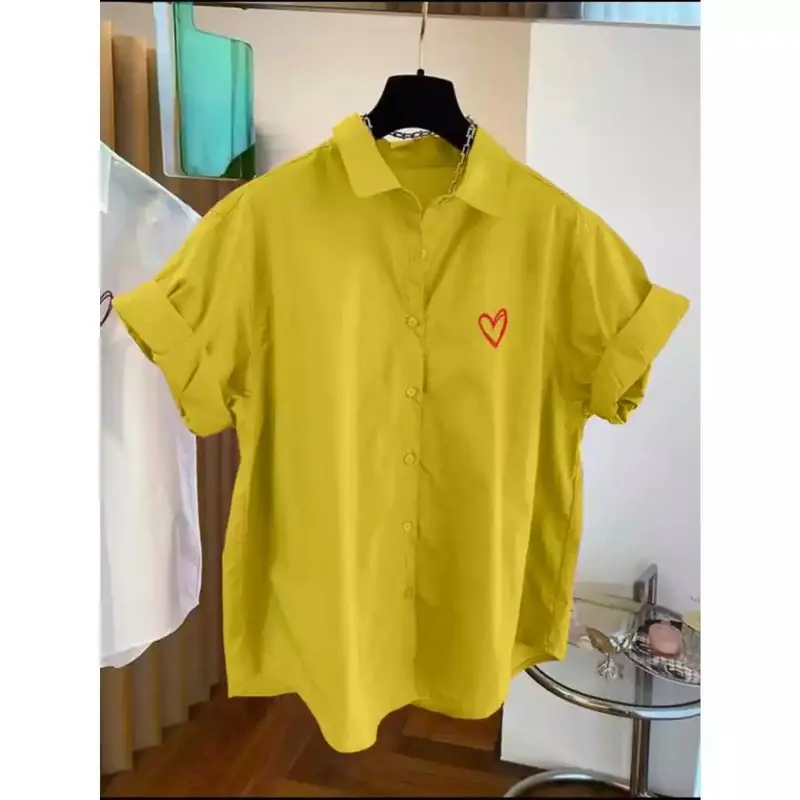 COD - Blouse Cotton - Atasan Kemeja Katun Wanita Casual 6