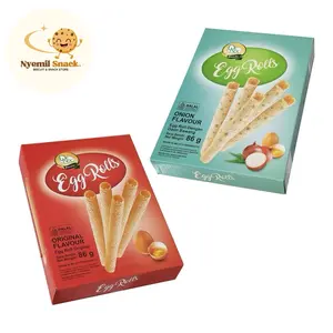 cocok untuk hajatan Snack Egg Roll Box 86gram Denex Biscuit Camilan Cookies