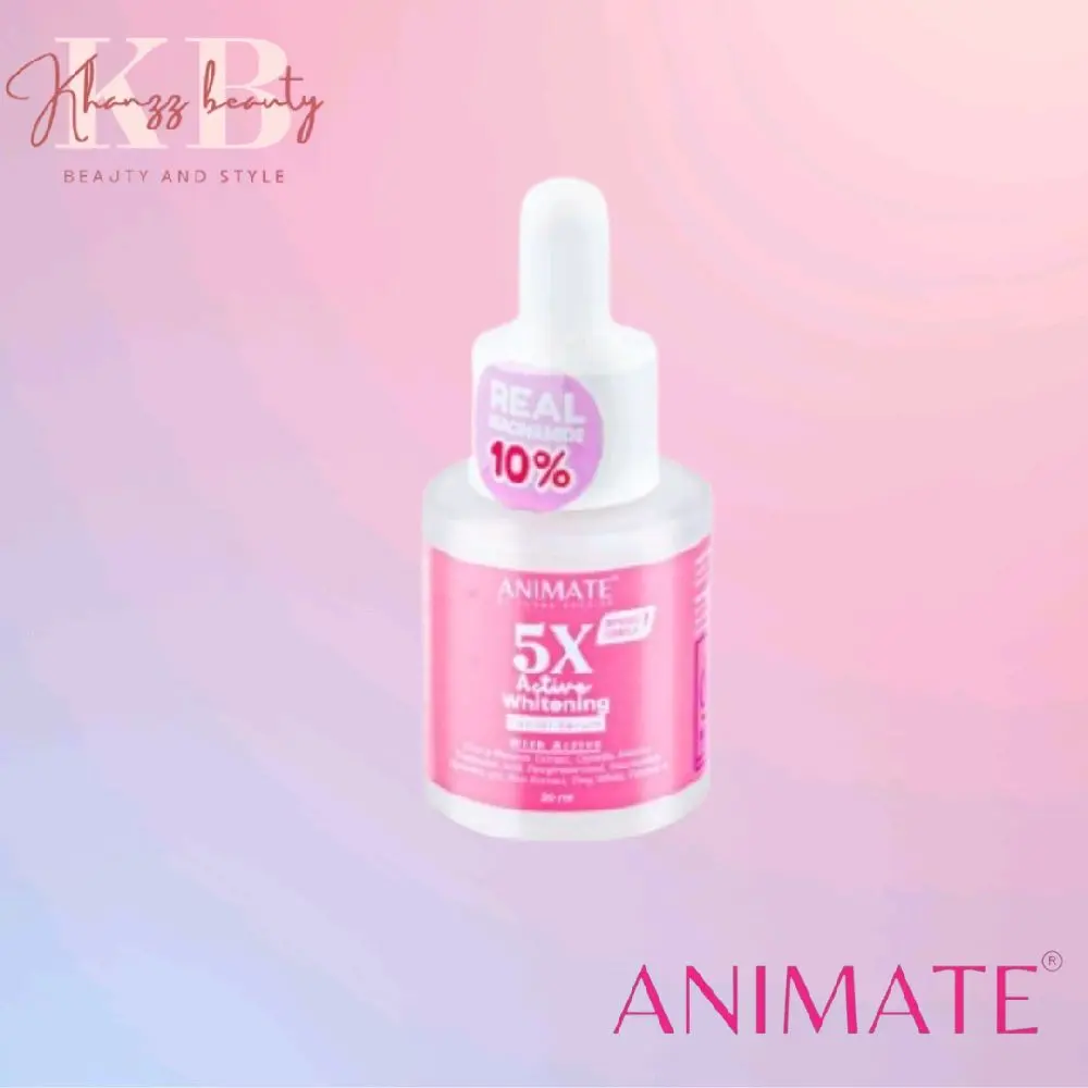Animate 5X Active Whitening Facial Serum / 20ml / Serum Pencerah Wajah