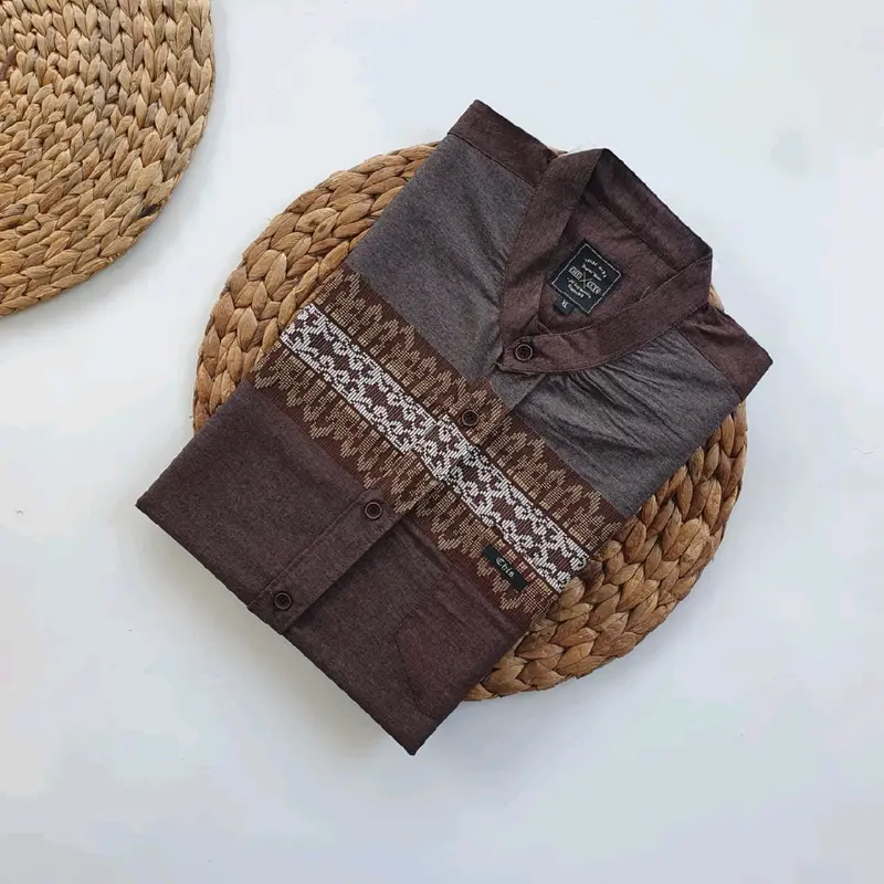 KEMKO PENDEK SONGKET MADINAH LEMBUT Casual Dewasa Katun Koko 3