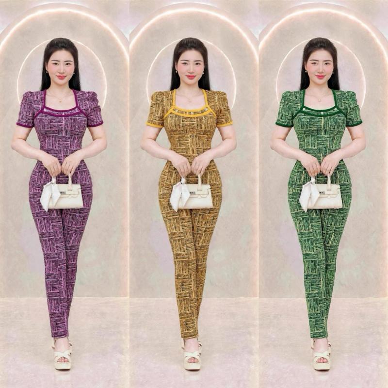Mã 1. Đồ bộ dài ống có tay size 2.3.4 42kg-71kg chất thun aty mềm mịn co giãn 4 chiều thấm hút mồ hôi tốt giặt mái thoải mái không bị xù lông