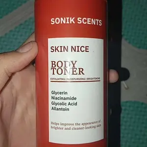 [ SONIK SCENTS SKIN NICE ] BODY TONER MERAH 200 ML Glycerin, Niacinamide, Glycolic Acid, allantoin