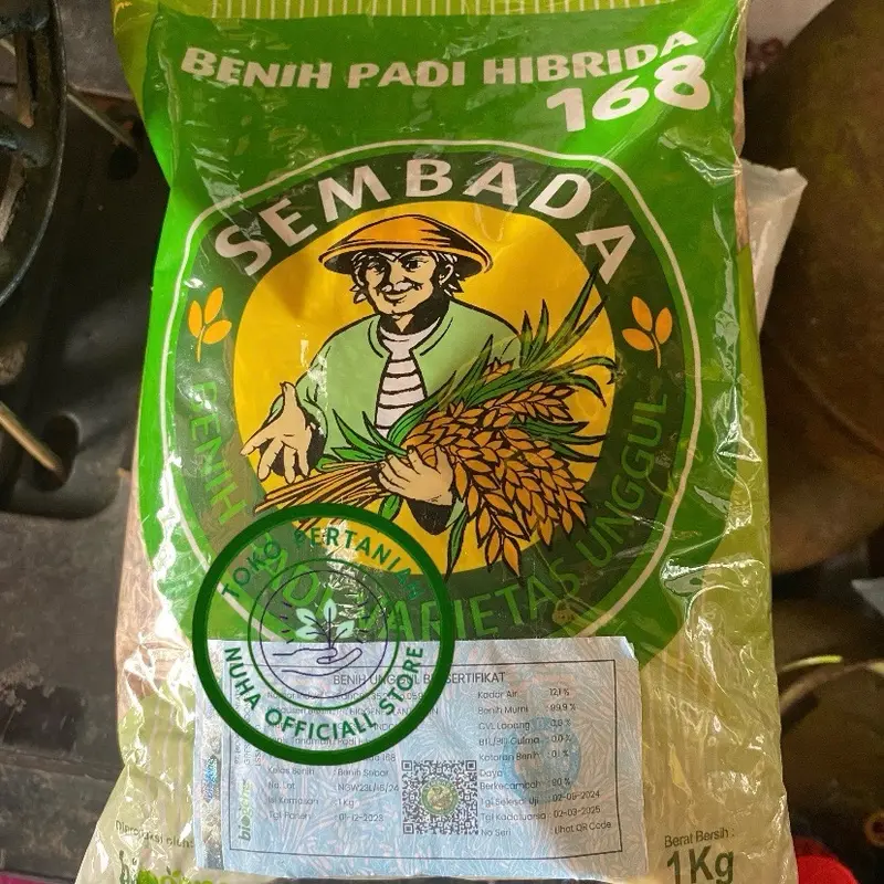 Padi hibrida SEMBADA 168 kadaluarsa bulan 3 2025 1