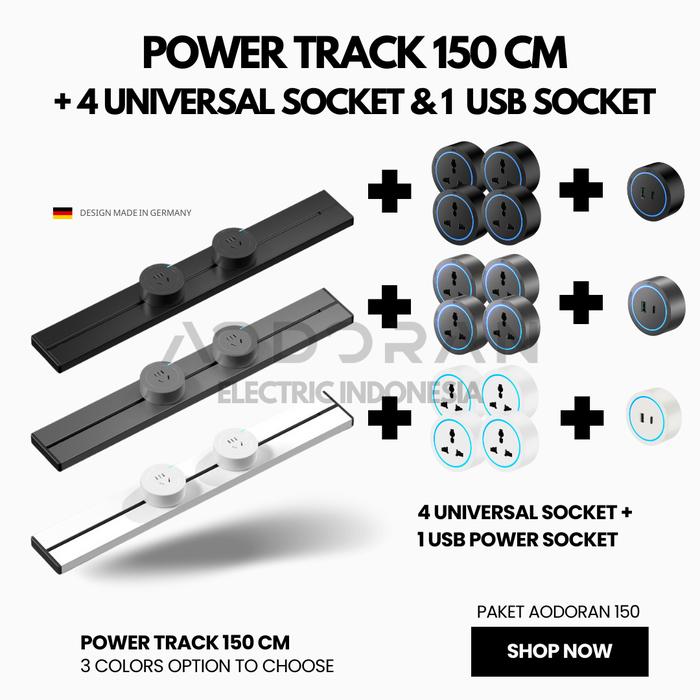 Track Socket Harga Promo Paket AODORAN Power Track (Track + Socket) panjang 150cm ...