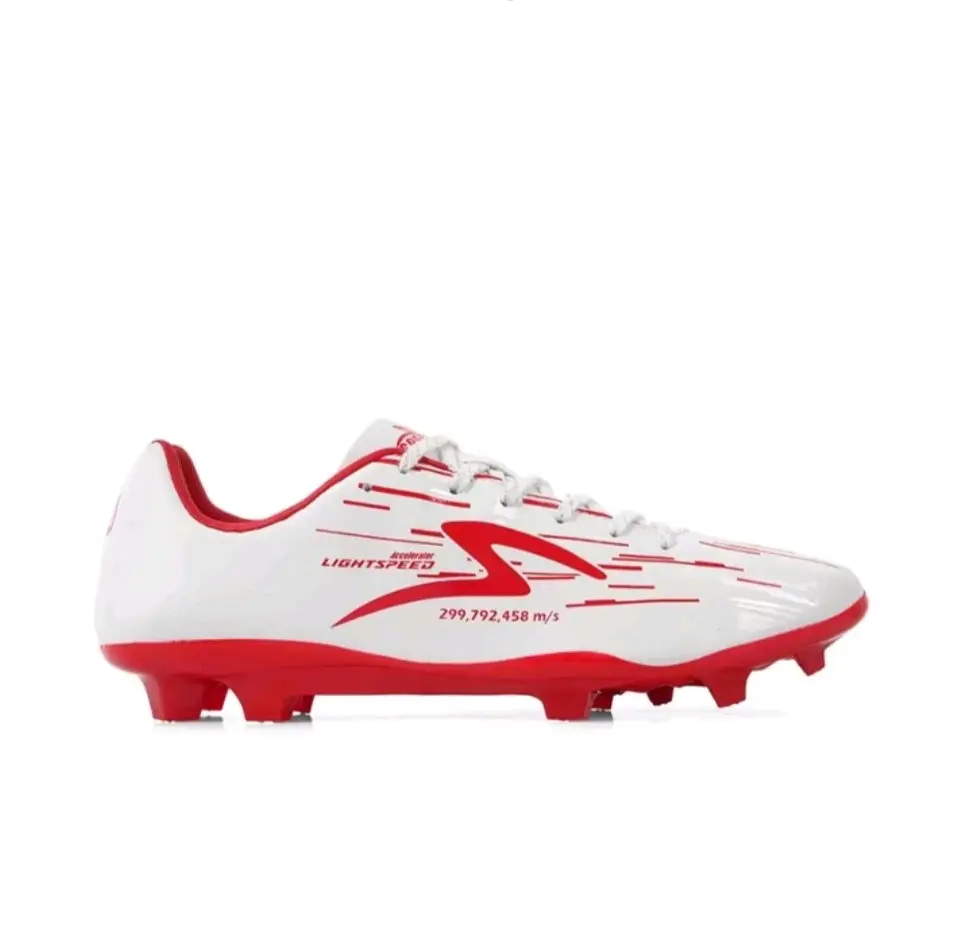 Sepatu SepakBola Specs LIGHTSPEED REBORN FG White/ Emperor Red