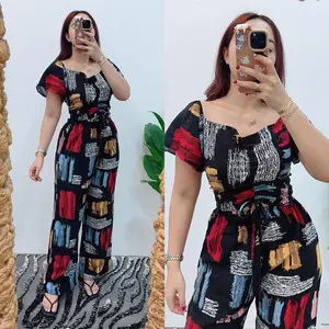 Grosir Natalia | Setelan Atasan dan Bawahan Motif Kayu Bahan Rayon Wanita Baju  Panjang  Leopard Karet Variasi Celana Crop Top Kulot