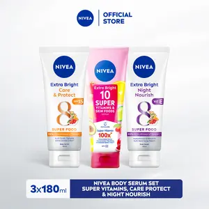 NIVEA Body Serum Bundles - Super Vitamins, Care Protect & Night Nourish