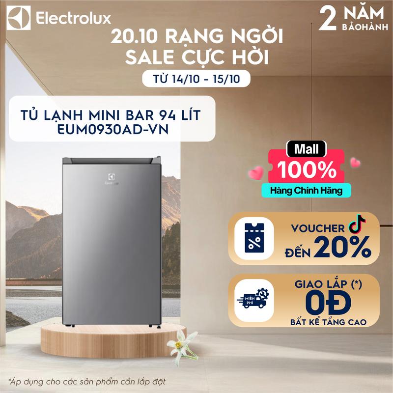 Tủ lạnh mini Electrolux UltimateTaste 300 94 lít - EUM0930AD-VN - Nhỏ gọn, tiện dụng
