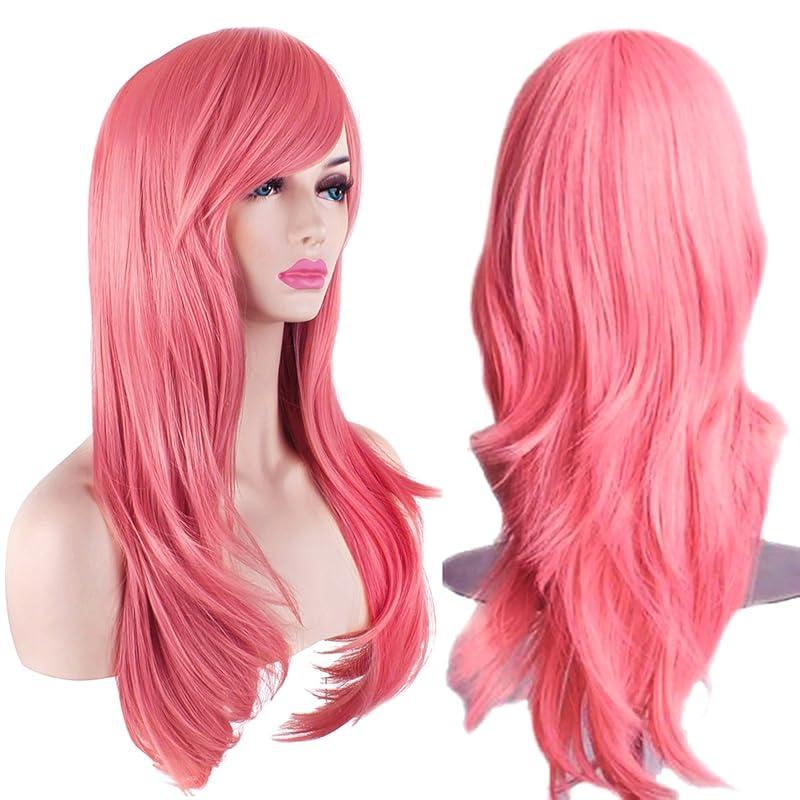 Long pink wigs for sale hotsell