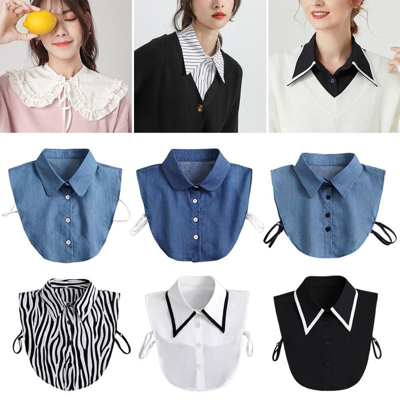 Áo Cánh Cổ Điển, Phong Cách Cổ Điển, Làm Bằng Bông, Cổ Áo Giả, Áo Sơ Mi Có Ve Áo, Phụ Kiện Quần Áo, Cổ Áo Giả 0