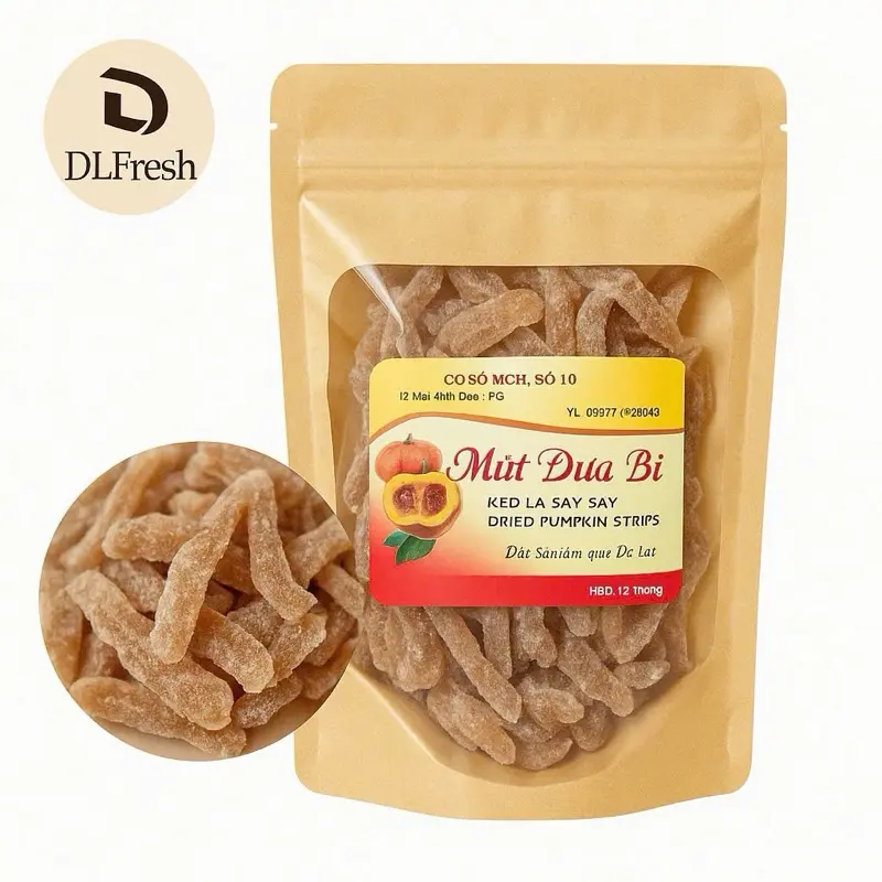 Mứt quất trần bì DLFresh vỏ quất sấy 500g