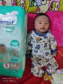 Product Review of Sweety Silver Pants S66/ M60/ L54/ XL42 / XXL32 Balita Cewek Cowok Bayi Popok Diapers Ruam Kering from T**p 1