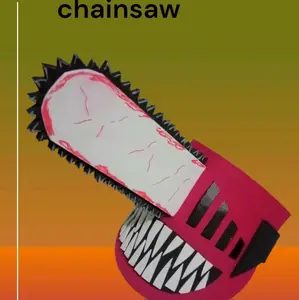 topeng chainshaw man/topeng cosplay/topeng anak gergaji