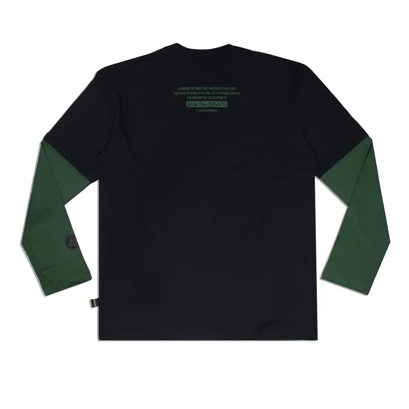 Weedan - Cannabis For - Double Layers Long Sleeve Vintage 3