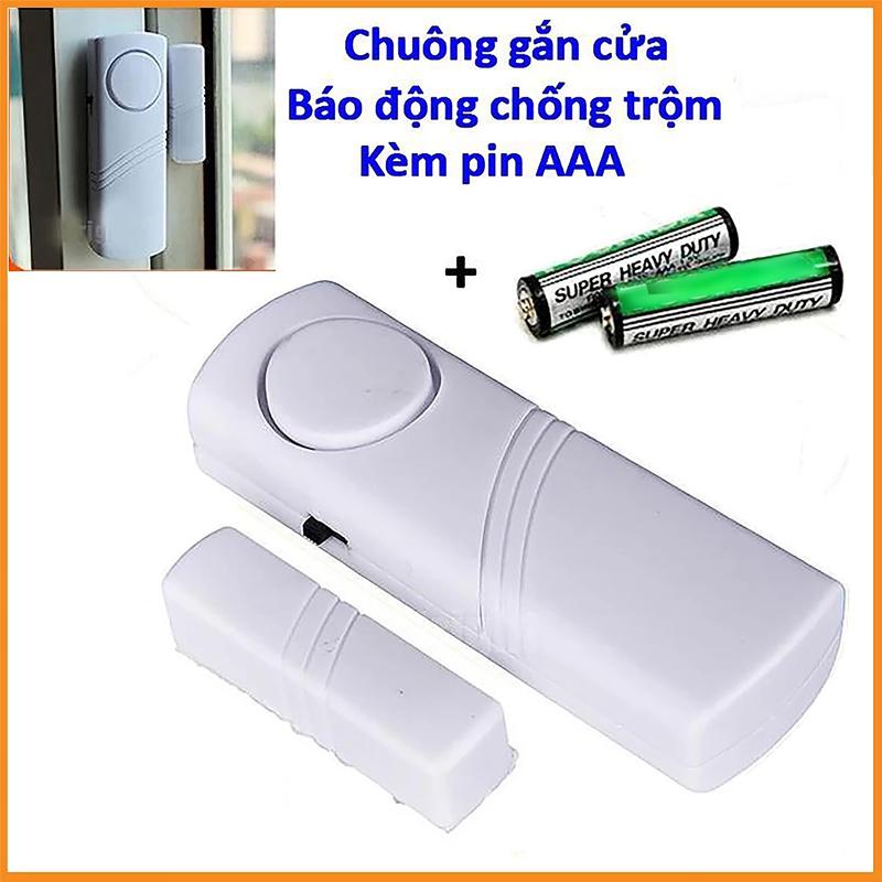 Chuông Báo Động Từ Tính Gắn Cửa   Cửa Ra Vào   Cửa Sổ An Ninh Nhỏ Gọn Tiện Dụng Chống Trộm Tặng kèm 2 Pin 