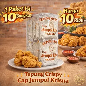 Tepung Crispy Cap JEMPOL KRISNA “Kriuk”|| 1 pack isi 10 (KECIL)