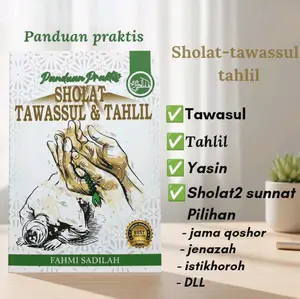 buku panduan prkatis sholat tawasul dan tahlil 100%original