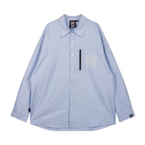 เสื้อเชิ้ตตัวยาวลายทาง HEA Unisex พลัสไซส์ ทรงพักผ่อน สไตล์สันทนาการ พอดีตัว ขายดีที่สุด มาใหม่ เหมาะสำหรับเล่นกีฬา