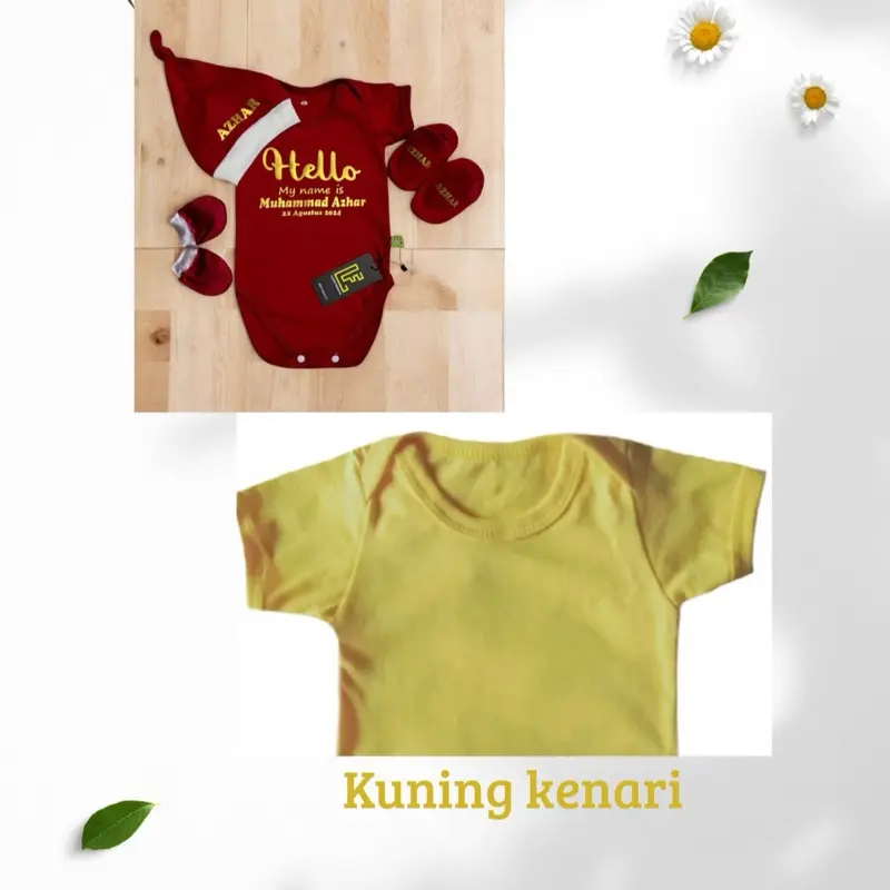 Kuning kenari set topi 