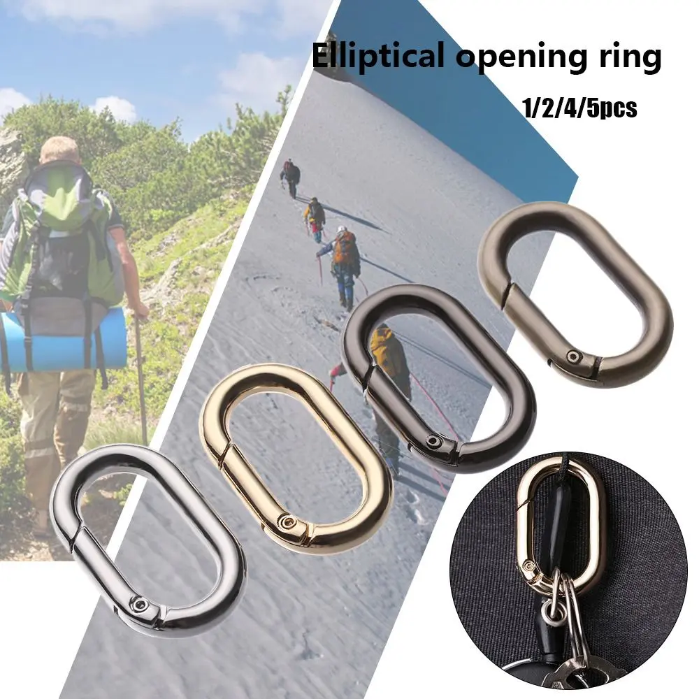 1/2/4/5pcs Tools Snap Bottle Hooks Accessories Bag Belt Buckles Handbags Clips Outdoor Carabiner Spring Oval Rings