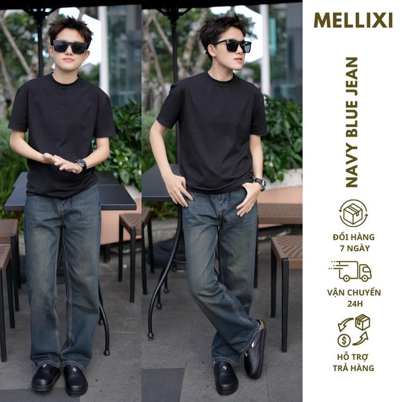  Quần jean nam ống xuông rộng phong cách trẻ trung năng động trẻ trung dễ phối đồ Menswear Tre Pants Cotton 