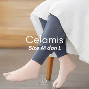 (Khusus M & L) Leyqa - Paket Celana Santai / Celamis 100Ribu Dapat 3 | Celana Dalaman Gamis | Celamis Premium Aladin Adem Standar dan Jumbo | Celana Gamis Wanita Panjang Bawahan Simple