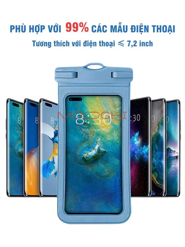Túi đựng điện thoại chống nước cao cấp tiêu chuẩn IPX8 phù hợp với điện thoại tới 7,2inch tiện lợi khi đi chơi, du lịch 5