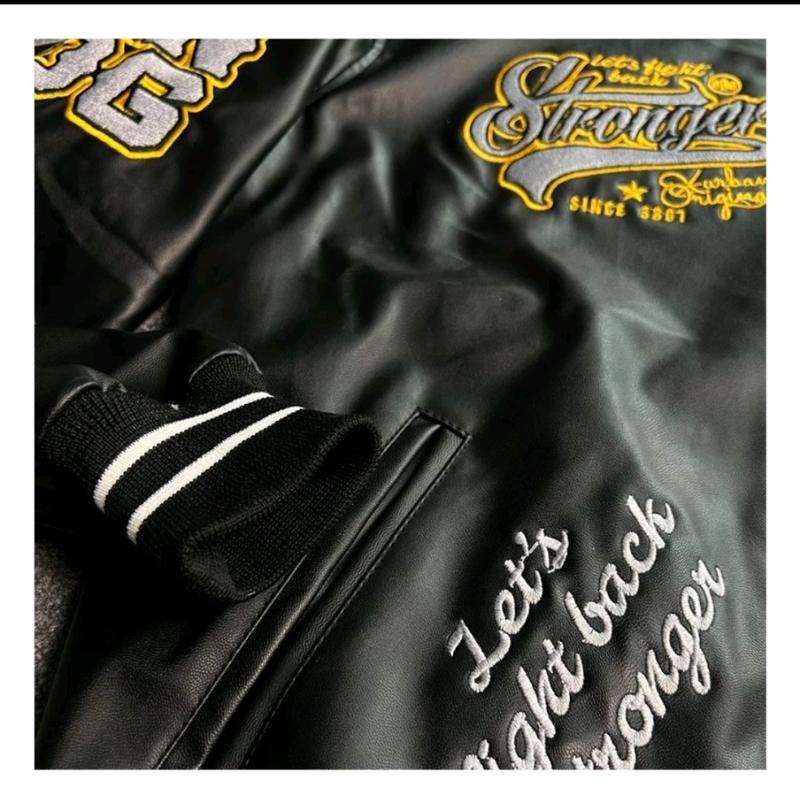Product Introduction of X urband absolute jaket kulit sintetis varsity unisex Bomber university lets fight stronger Gudang jaket store 5