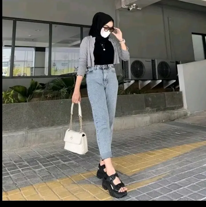 CELANA BOYFRIEND JEANS PANJANG WANITA / CELANA jeans wanita kekinian