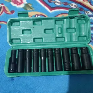 10Pcs Mata Socket 1/2‘’ 8-24mm Impact Kunci Socket/Kunci shock Impact socket set/Impact sock impact wrench