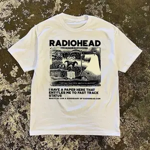 Baju Tshirt Streetwear Vintage Radiohead Desain Premium Polyester Quality - 049 - Pria