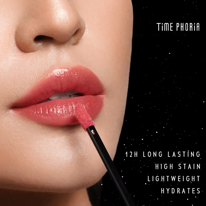 【HOT SALE 】TIME PHORIA - STELLAR DUST LIP STAIN 5ML  | Lipstick Lip Tint  Lip Gloss Lipcream Long Lasting Make Up Make Over Pigmented Matte Lip Cream 1