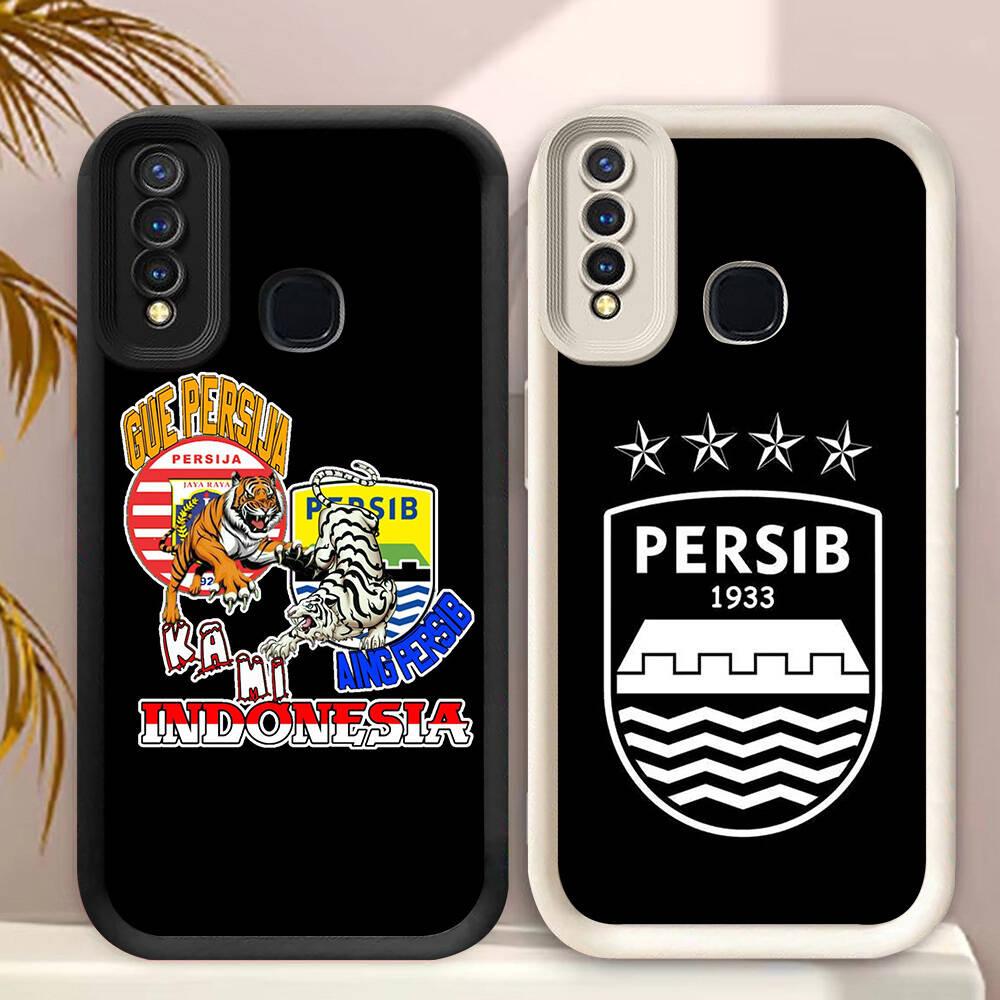 C-37 Persib Casing untuk VIVO Y30i Z1 Y19 Y50 Y15 Y12 Y30 Y17S Y17 V9 Pro Kasus Pelindung Case