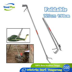 120cm/150cm Tang Penjepit Ular Dilipat Yang Dapat Alat Penangkap Ular Penjepit Sampah Dengan Lock