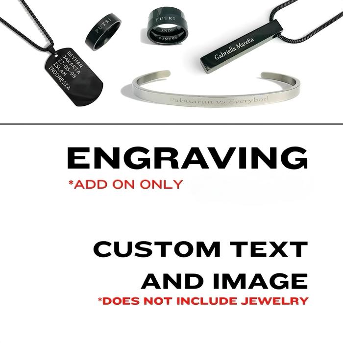 Gambar Zafa Ukir Grafir Custom Nama Cincin Kalung Gelang - Engraving - Ukir text, 1 dari Zafa Aksesoris Kota Depok Tokopedia
