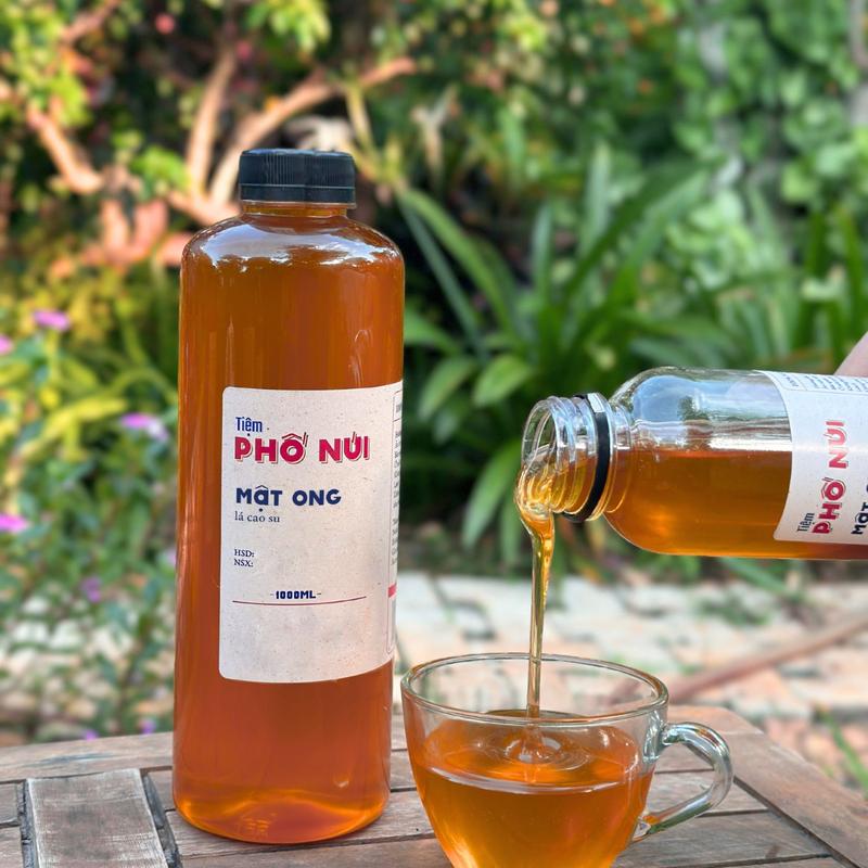 Mật Ong Lá Nguyên Chất 1000ml Mật Ong Lá Cao Su Mật Ong Lá Keo - Tiệm Phố Núi