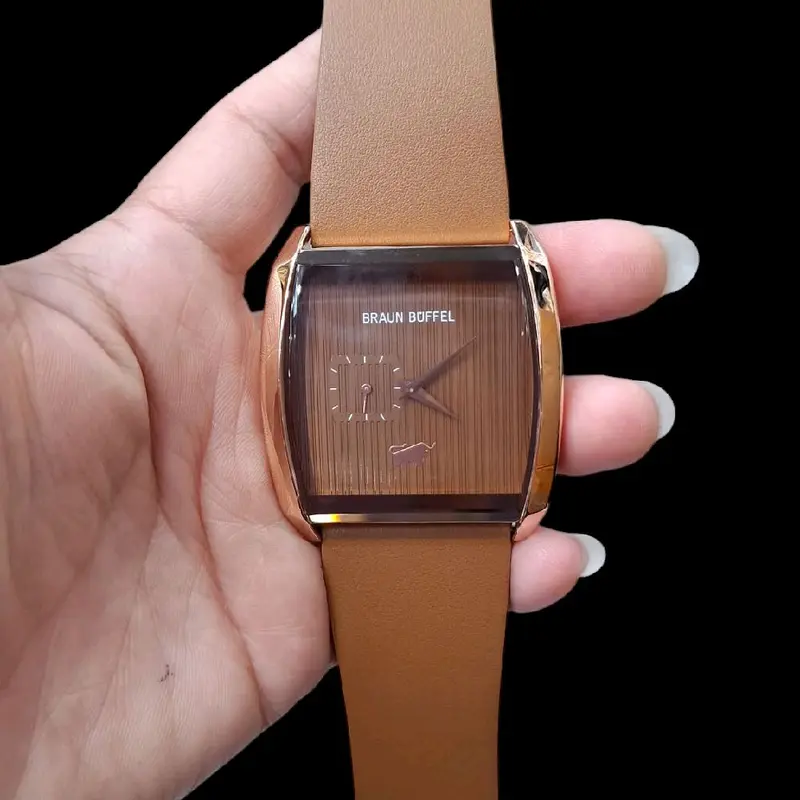 Jam Tangan Pria Braun Buffel -Original Garansi 1 Tahun -Tahan Air - Watch, Watches ( BAYAR DIRUMAH ) Stainless Gift Waterproof 2