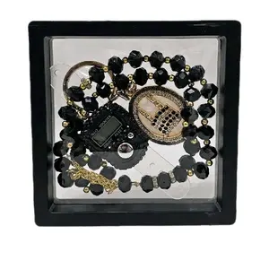 Zaafirah Sajadah- Set tasbih kristal 3in1 premium. Tasbih kristal 33, Tasbih digital kristal, Gantungan kunci dengan box cantik oleh2  Muslim Haji dan umroh