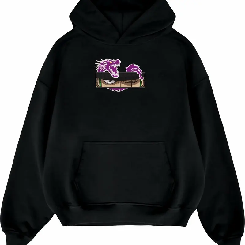 Hoodie embroidery Zoro eye dragon 1
