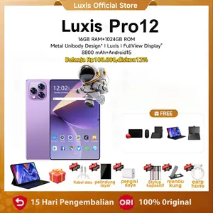 Luxis Tablet Pro12 2026 Galaxy Layar OLED 11.6 Inci Android 15 RAM 16GB ROM 1TB Baterai 8800mAh SIM Ganda 5G LTE 8-core MTK6799