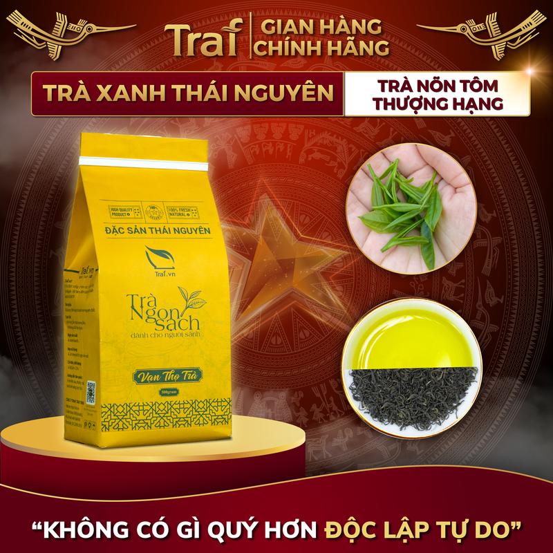 Trà Nõn Tôm Thượng Hạng Vạn Thọ Trà, Trà Thái Nguyên, Túi Kraft 500G [ Tea Nước Trà Chè ]